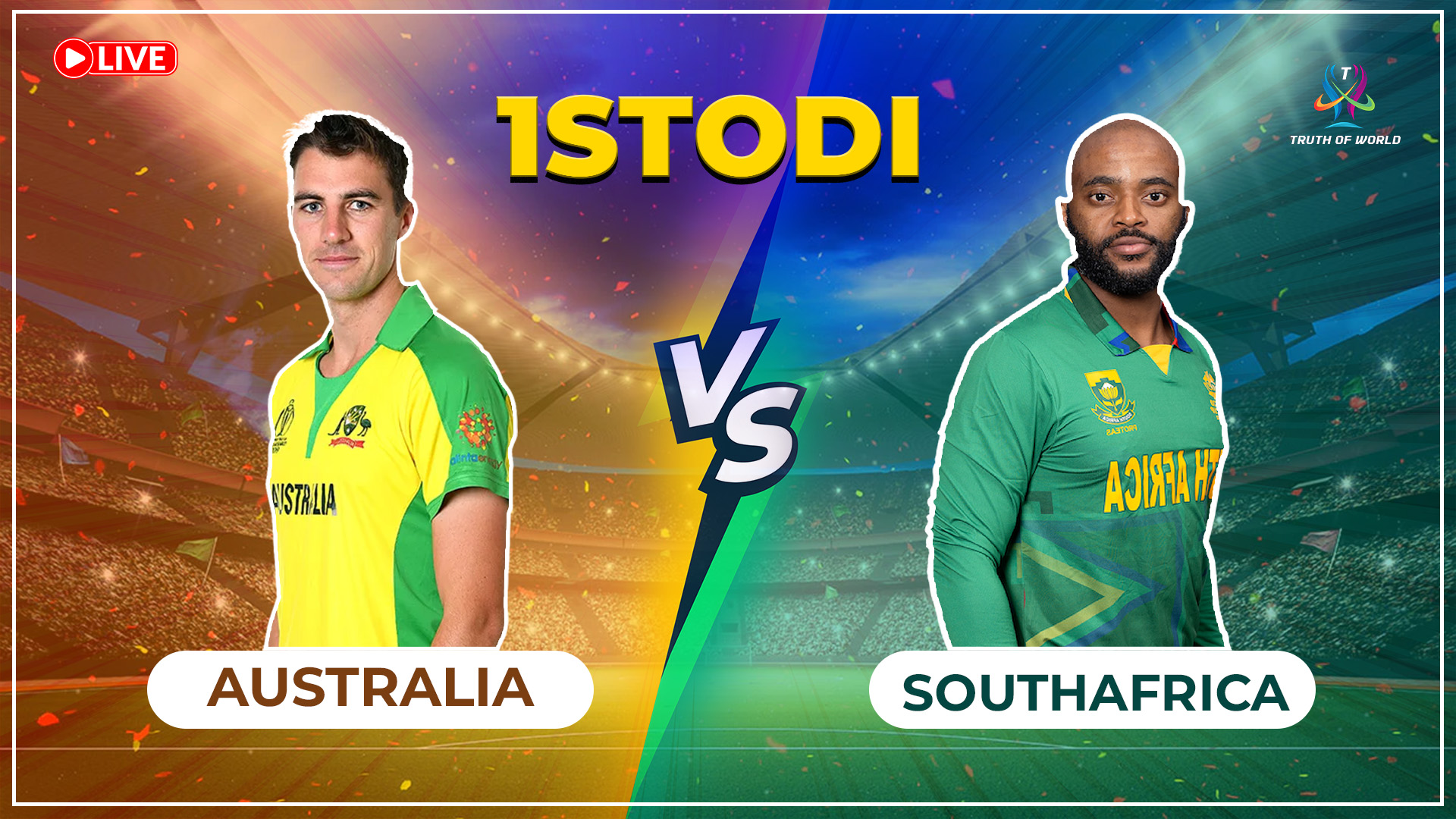 Australia vs South Africa 1st ODI live score Cairns Travis Head 4 wickets performance South Africa batting highlights