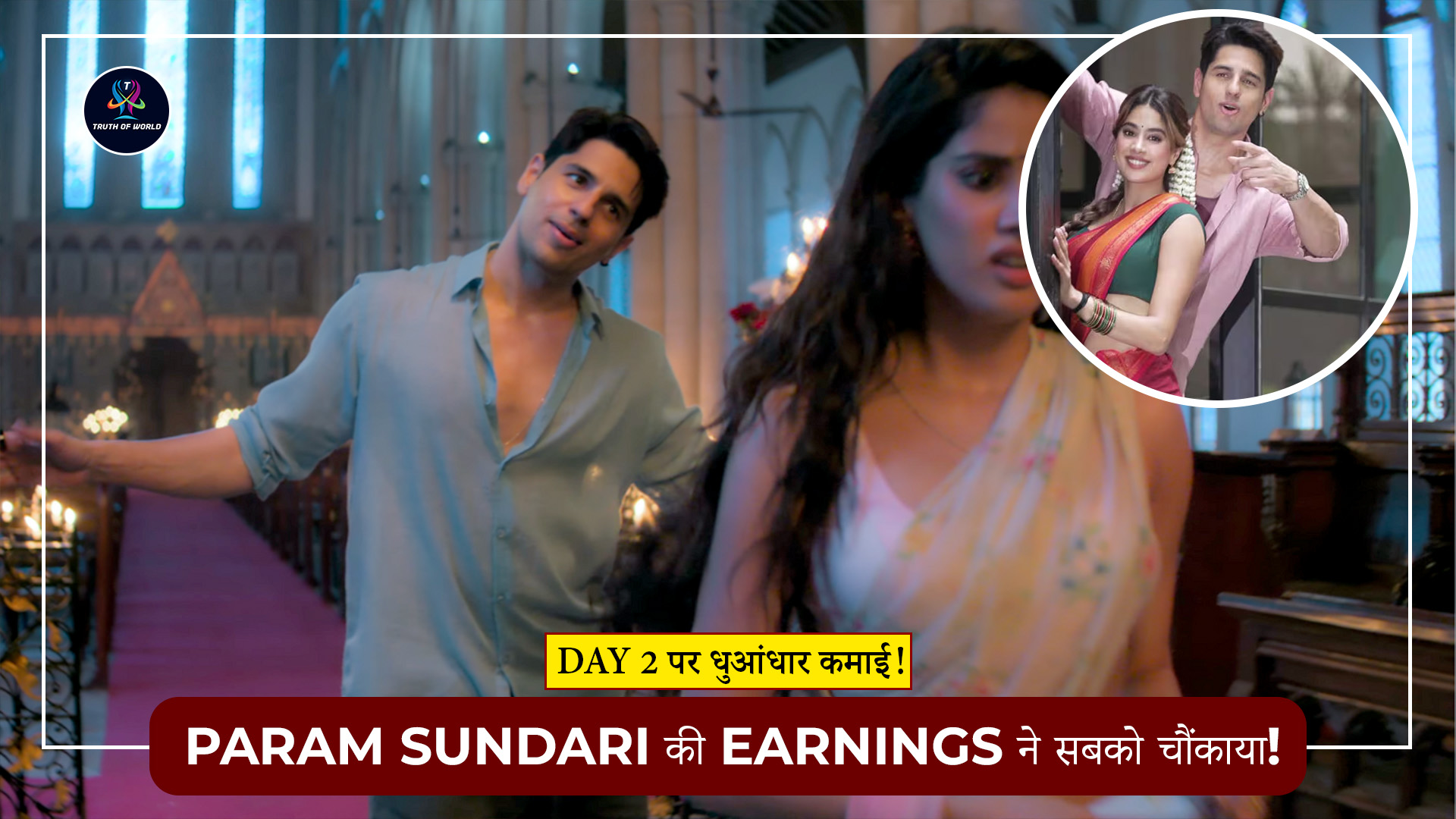 Param Sundari Day 2 Box Office Collection Poster