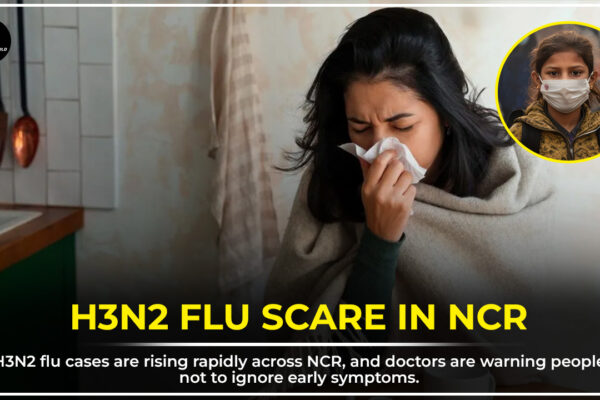 Crowded Delhi hospital ward as H3N2 flu cases rise in NCR, doctors urge people to watch for key symptoms.