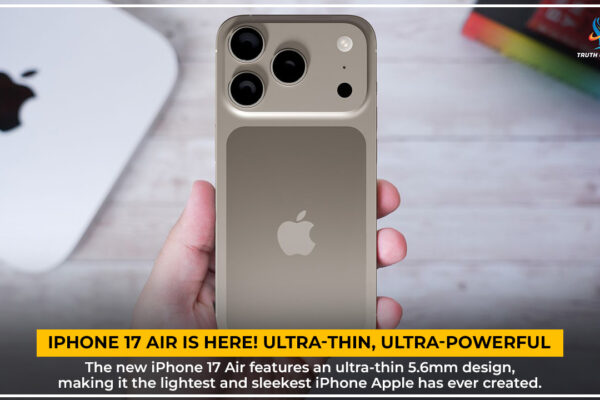 iPhone 17 Air Launch: Apple Redefines Innovation and Elegance iPhone 17 Air with ultra-thin design and dual 48MP camera system displayed against a sleek background, showcasing Apple’s latest innovation