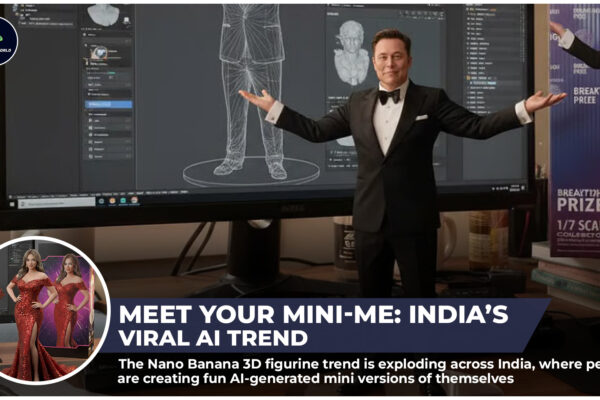 Nano Banana 3D Figurine Trend – The AI Viral Craze Taking Over India AI-generated Nano Banana 3D figurine representing India’s viral mini-me trend.