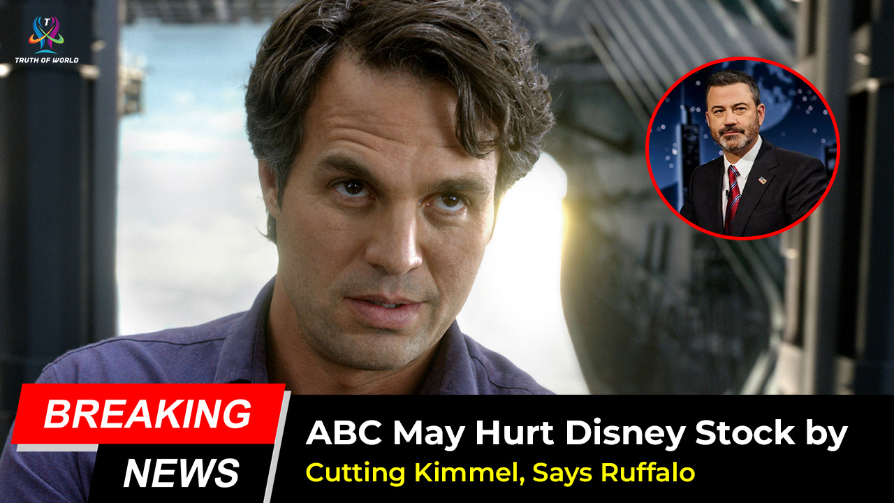 Mark Ruffalo warns Disney stock may fall if ABC cancels Jimmy Kimmel Live