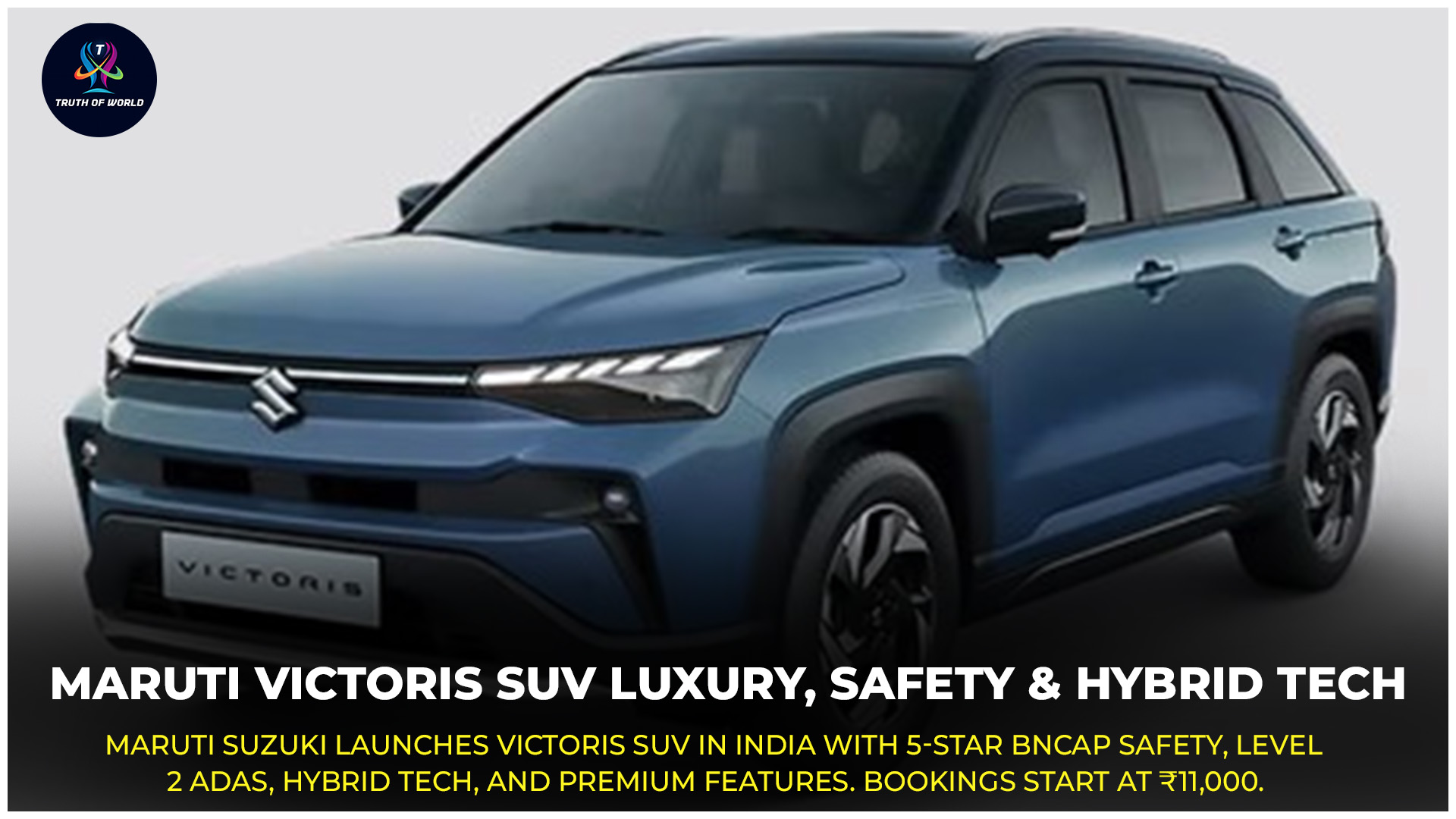 Maruti Victoris interior with panoramic sunroof and digital infotainment