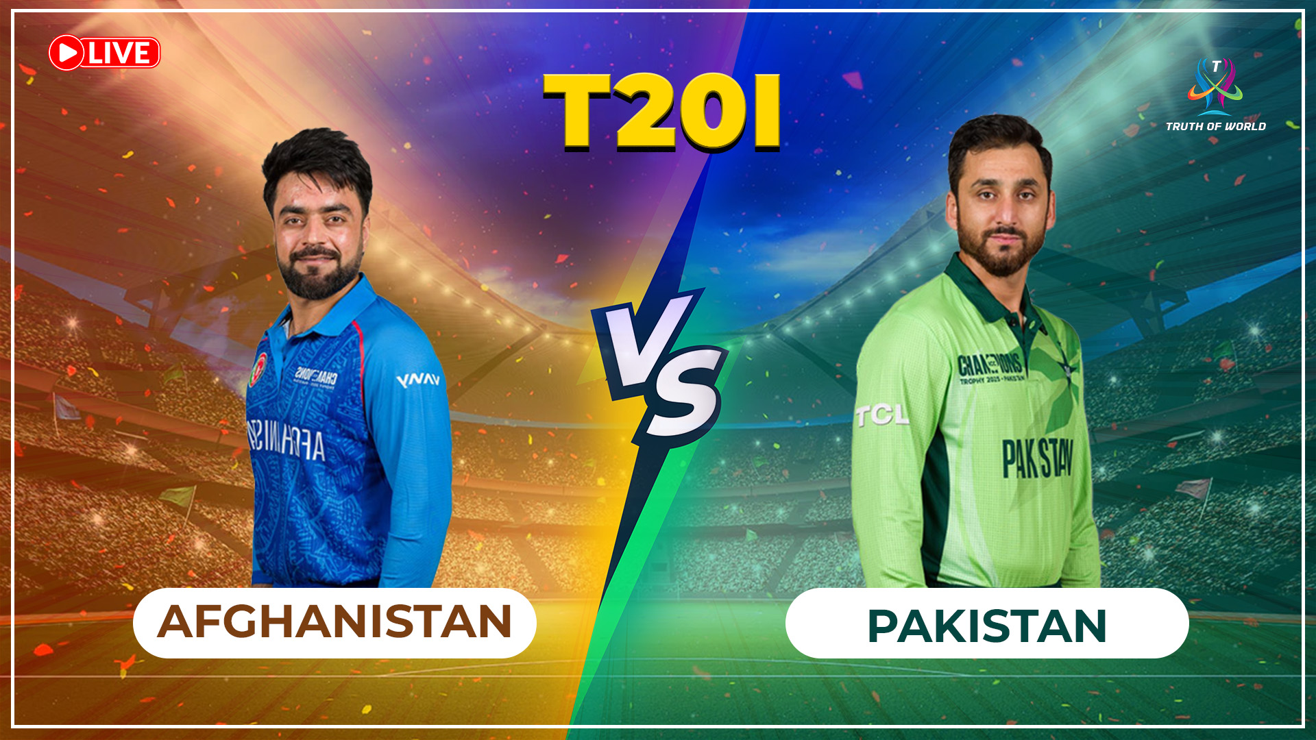 Rashid Khan celebrates wicket against Pakistan in T20 tri-series 2025