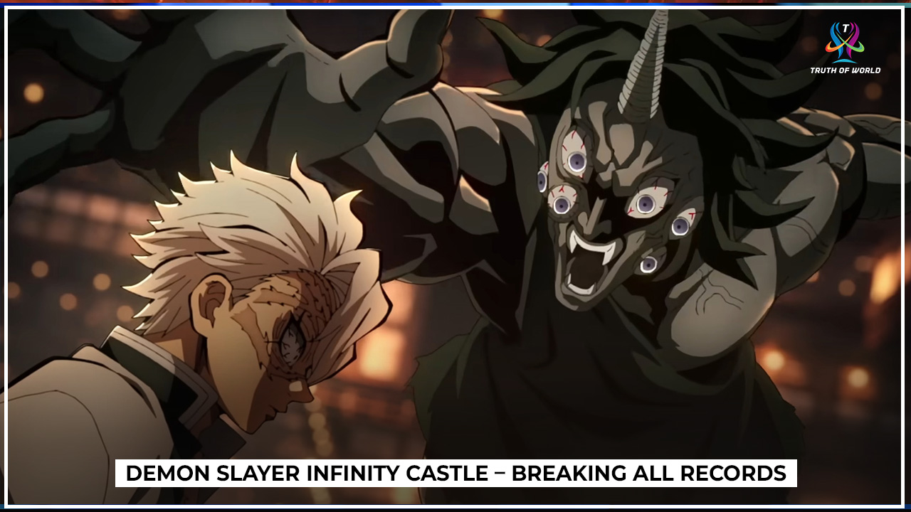 Demon Slayer Infinity Castle movie poster with Tanjiro and Nezuko