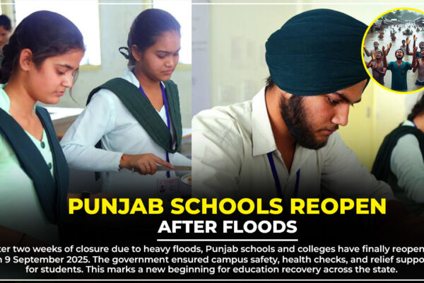 Students return to schools in Punjab after floods, classrooms reopen with safety checks and government relief measures, September 2025 update.