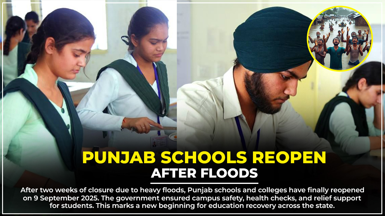 Students return to schools in Punjab after floods, classrooms reopen with safety checks and government relief measures, September 2025 update.