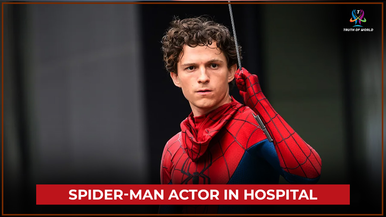 Tom Holland hospitalized after Spider-Man stunt mishap during filming, fans worried about his health.