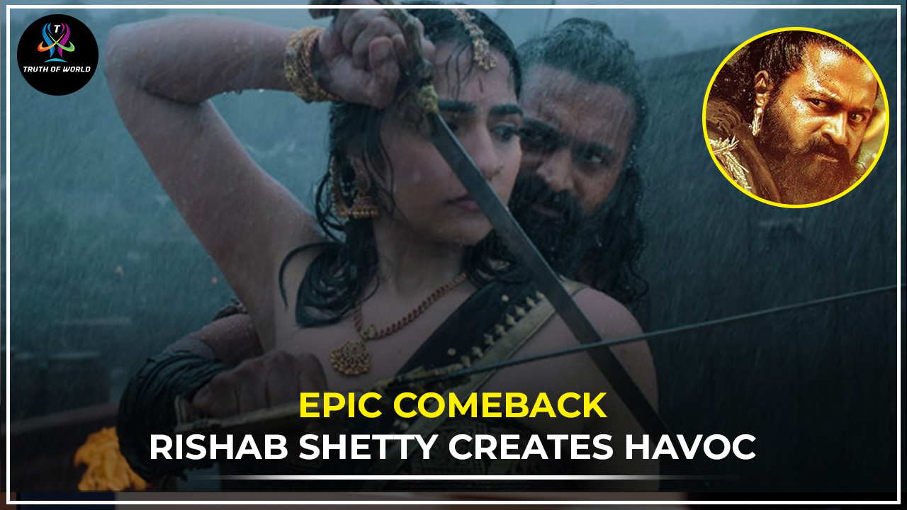 Rishab Shetty’s Kantara Chapter 1 Hindi version breaks records on Day 1, enters Top 10 openers of 2025 with massive box office response.