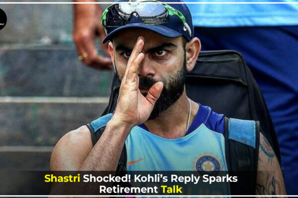 Virat Kohli and Ravi Shastri during interview moment that sparked retirement rumors