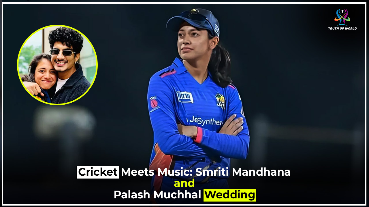 Palash Muchhal confirms wedding to Indian cricketer Smriti Mandhana during Indore event, calling her the future daughter-in-law of the city.