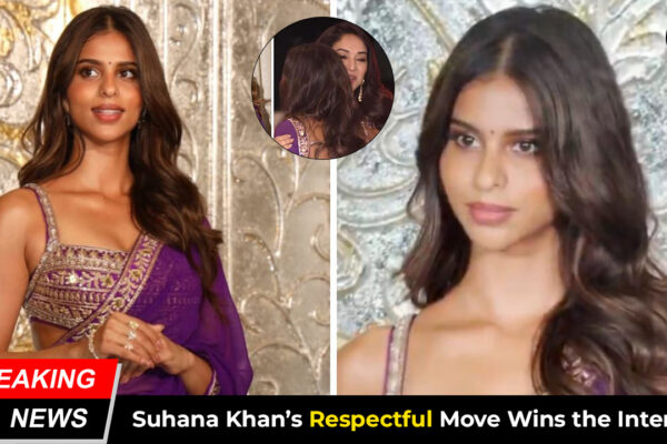 Suhana Khan wins hearts with her graceful gesture as she asks Madhuri Dixit to pose first at a glamorous Bollywood event