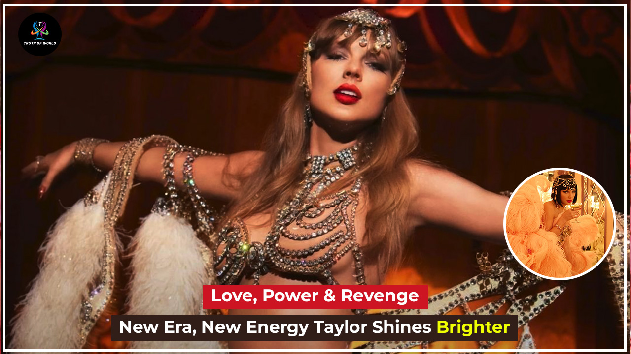 Taylor Swift stuns in her new Showgirl era, exploring love, power, and poetic revenge through her latest album.