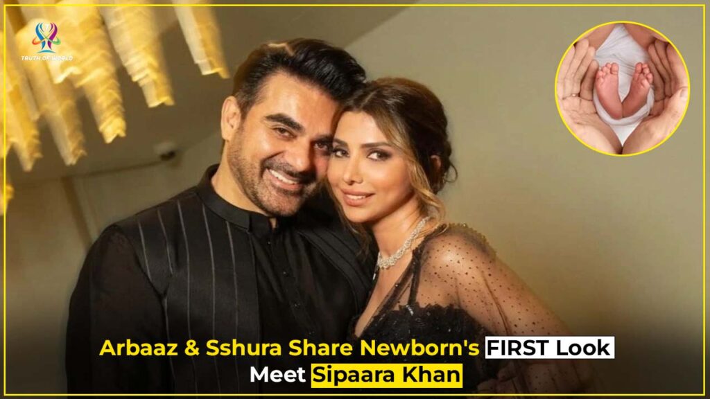 Arbaaz Khan and Sshura Khan share the first glimpse of their newborn daughter Sipaara, showing her tiny hands and feet.