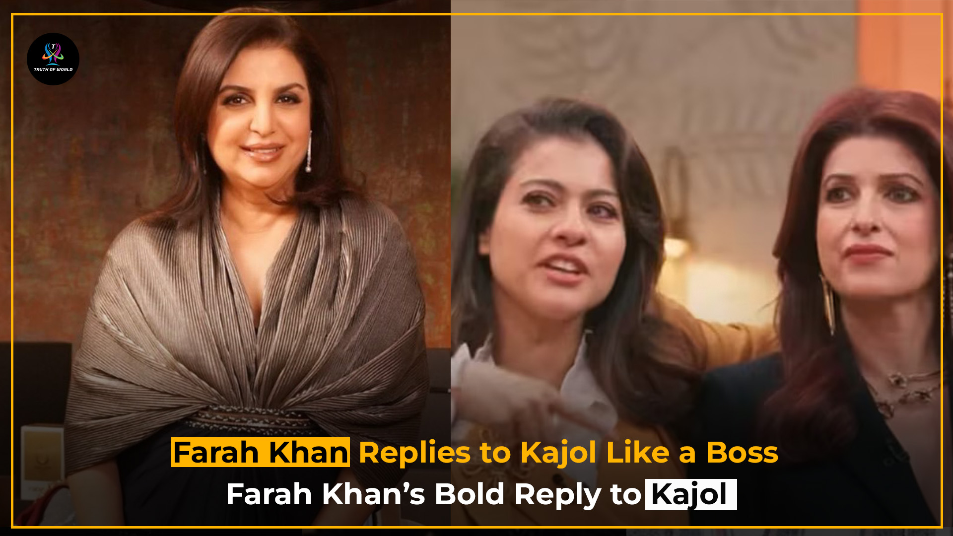 Farah Khan responds to Kajol’s relevance remark; fans support her bold statement on social media.